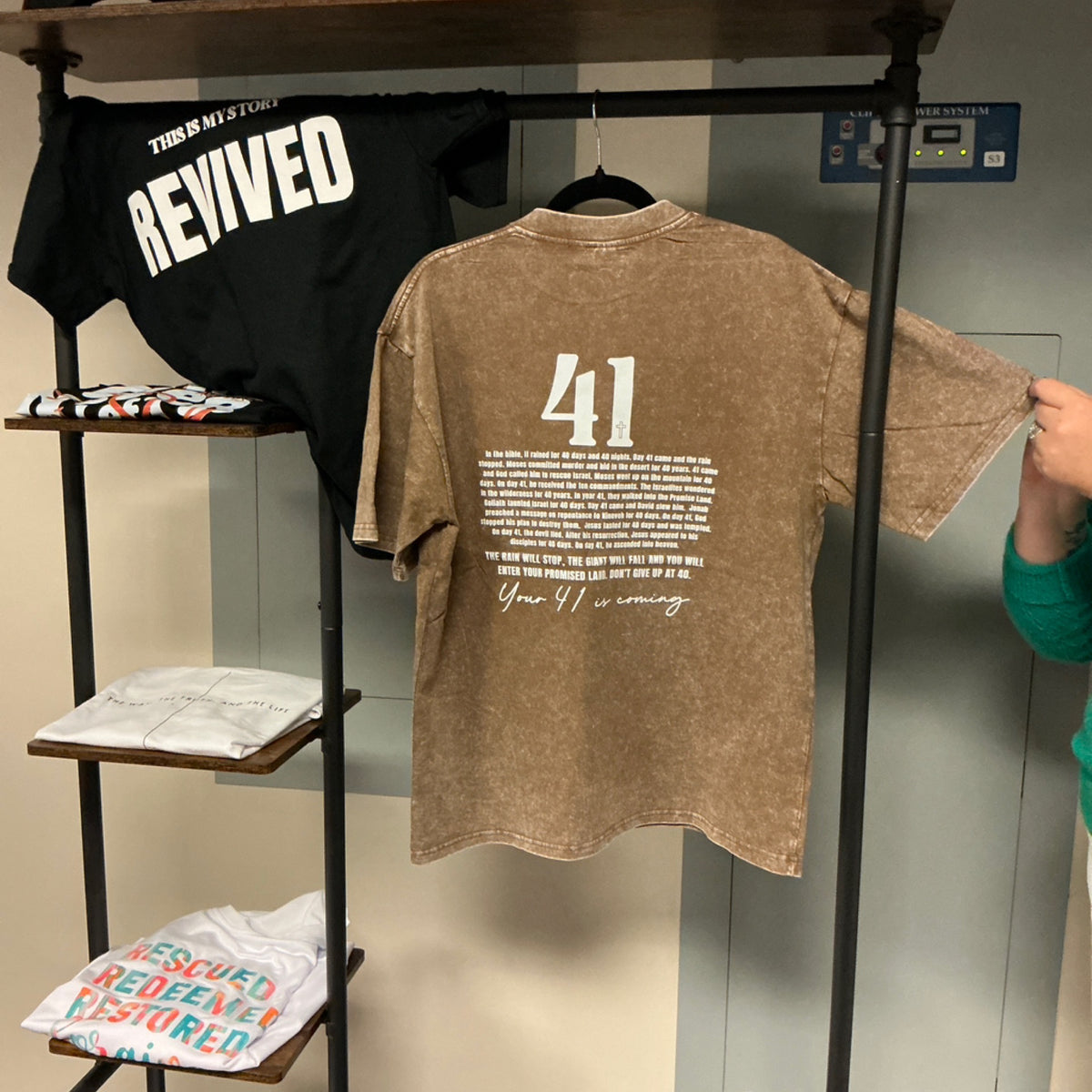 T-shirt - 41 - Your 41 is coming - Acid wash brown