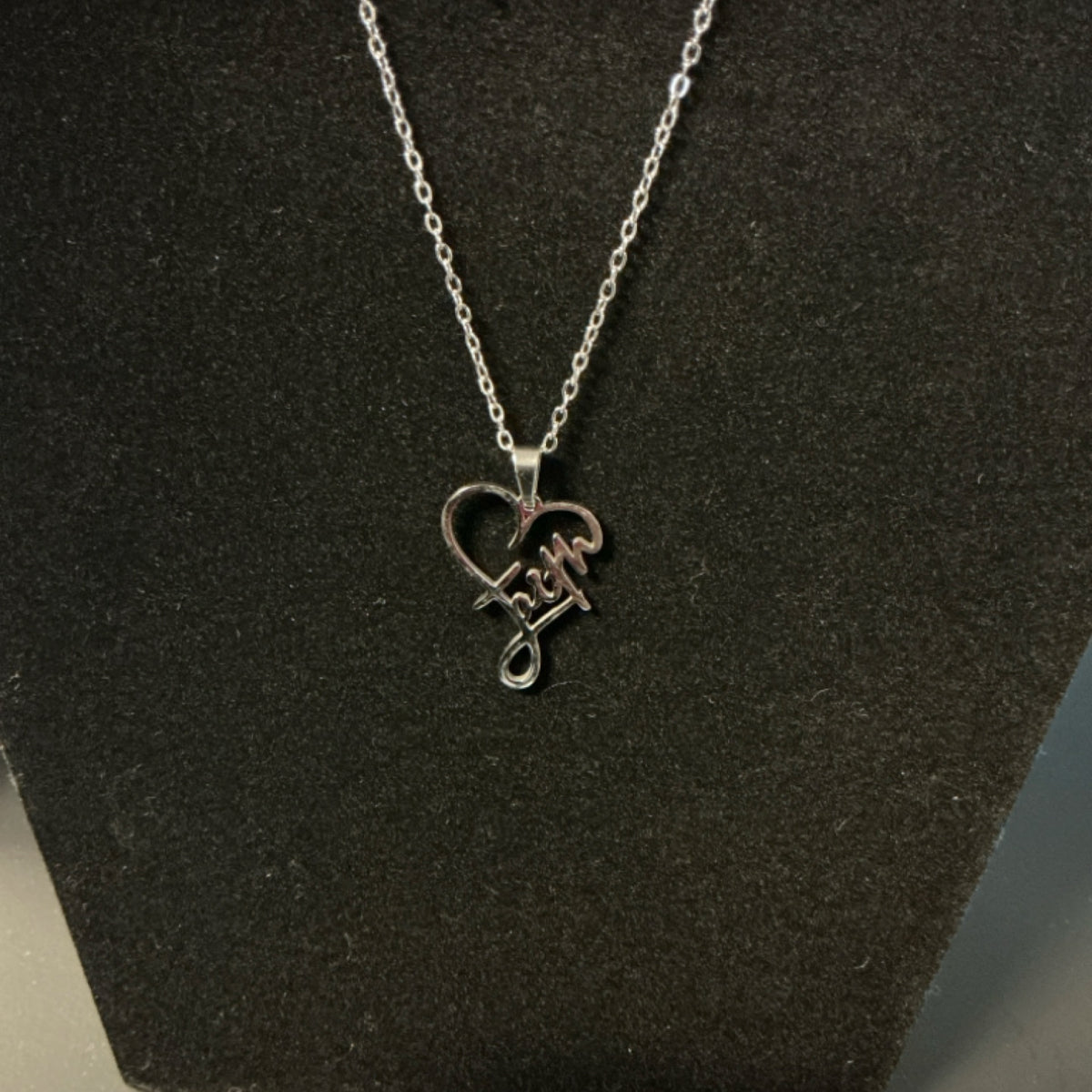 Necklace Faith heart