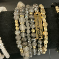 Bracelet beads - grey - amazing Grace
