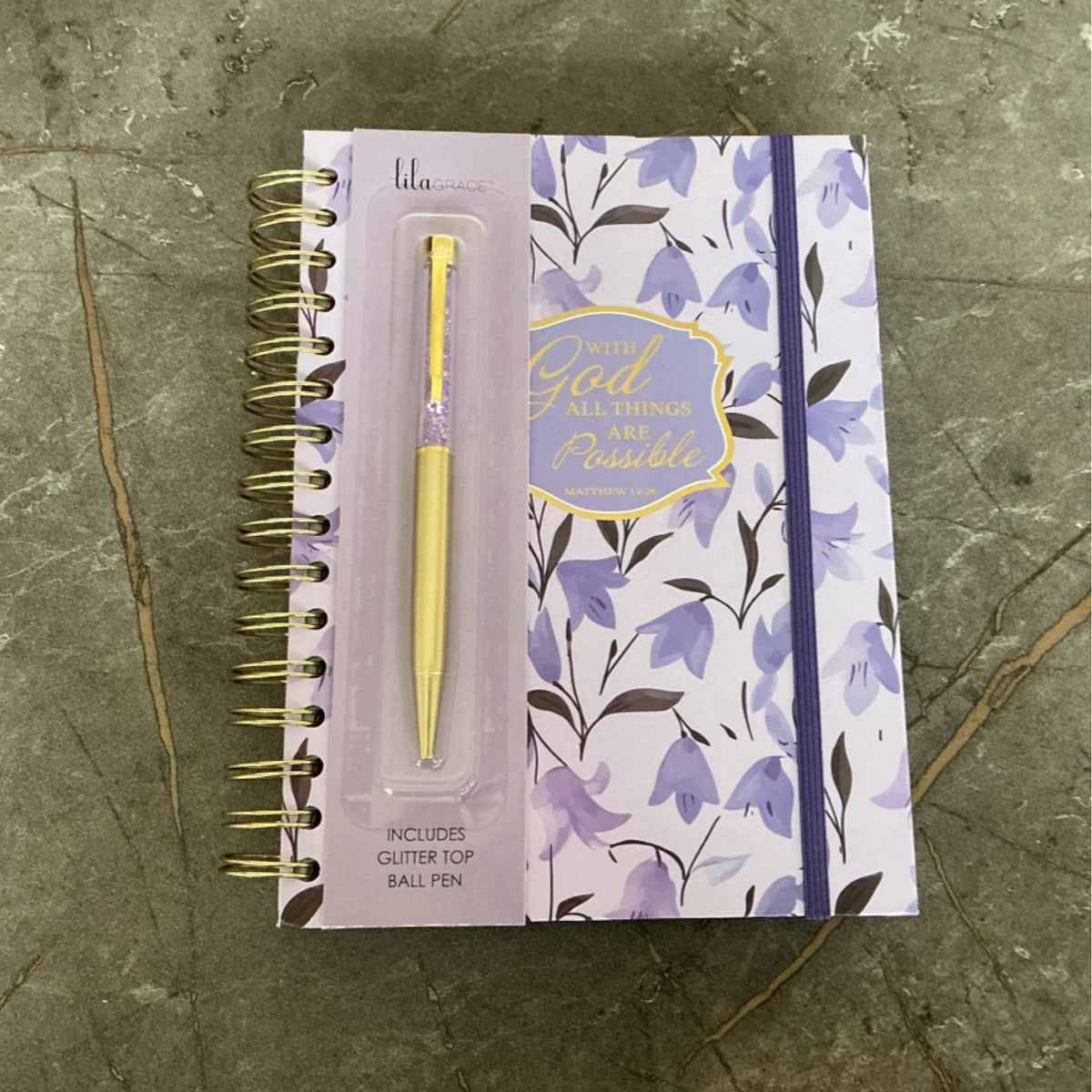Note book and pen - With God all things are possible