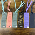 Bookmark - Leather with ribbon