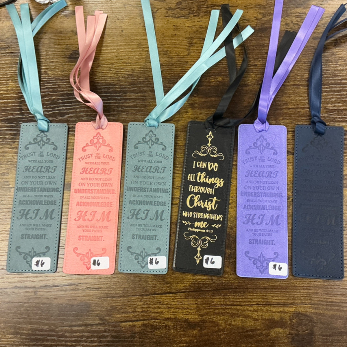 Bookmark - Leather with ribbon
