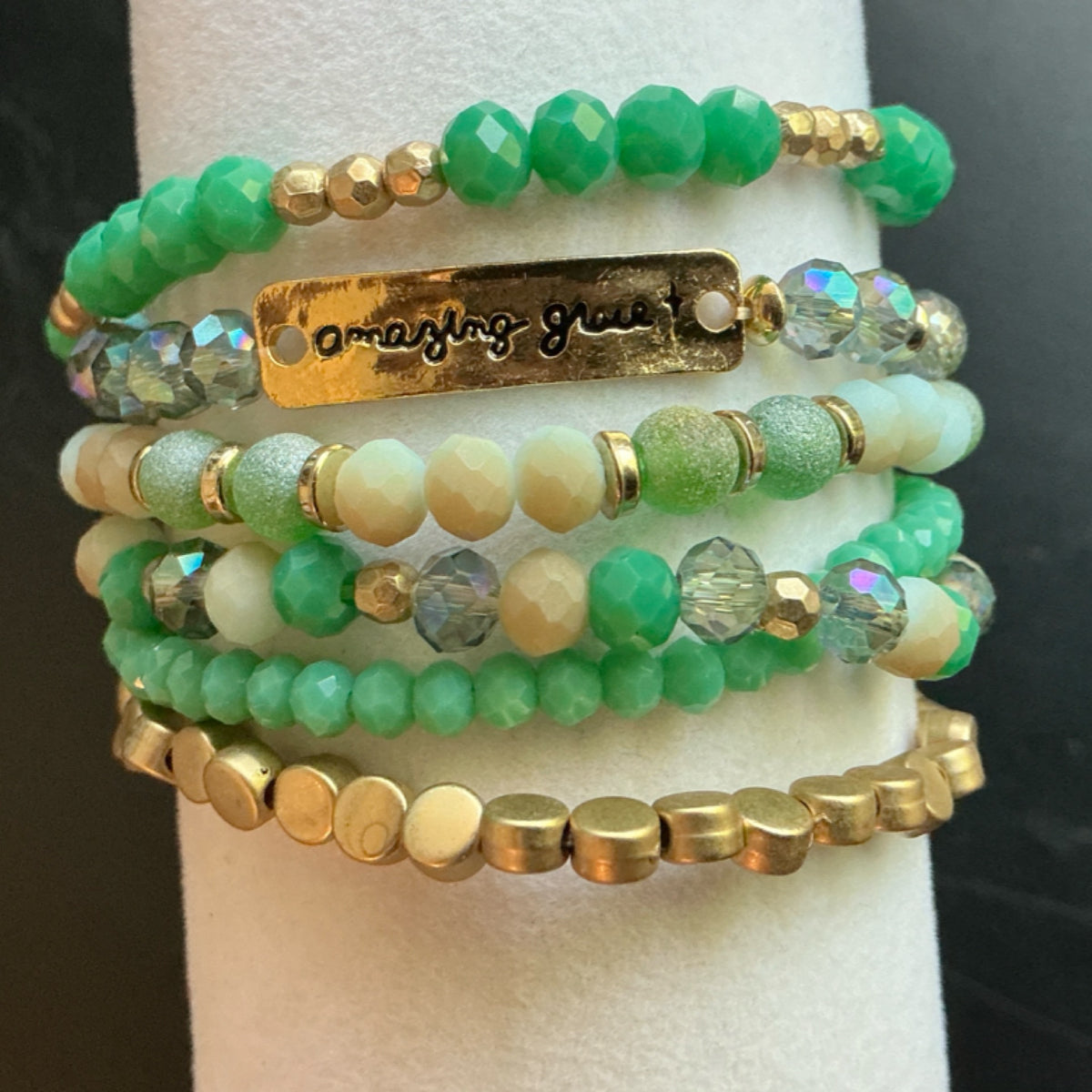 Bracelet - beads turquoise - amazing Grace