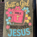 T-shirt - just a girl who loves Jesus - khaki