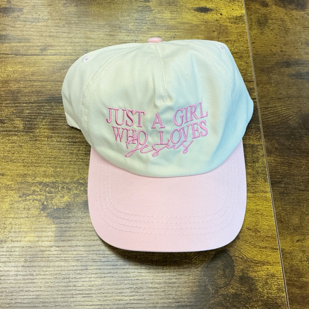 Trucker/Baseball Hat - Just a girl who loves Jesus