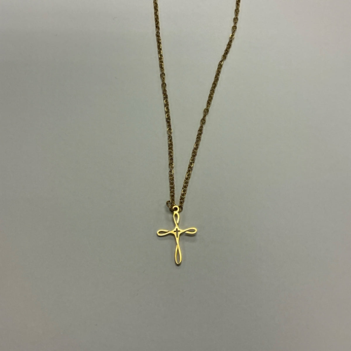 Necklace - Infinity cross - Gold