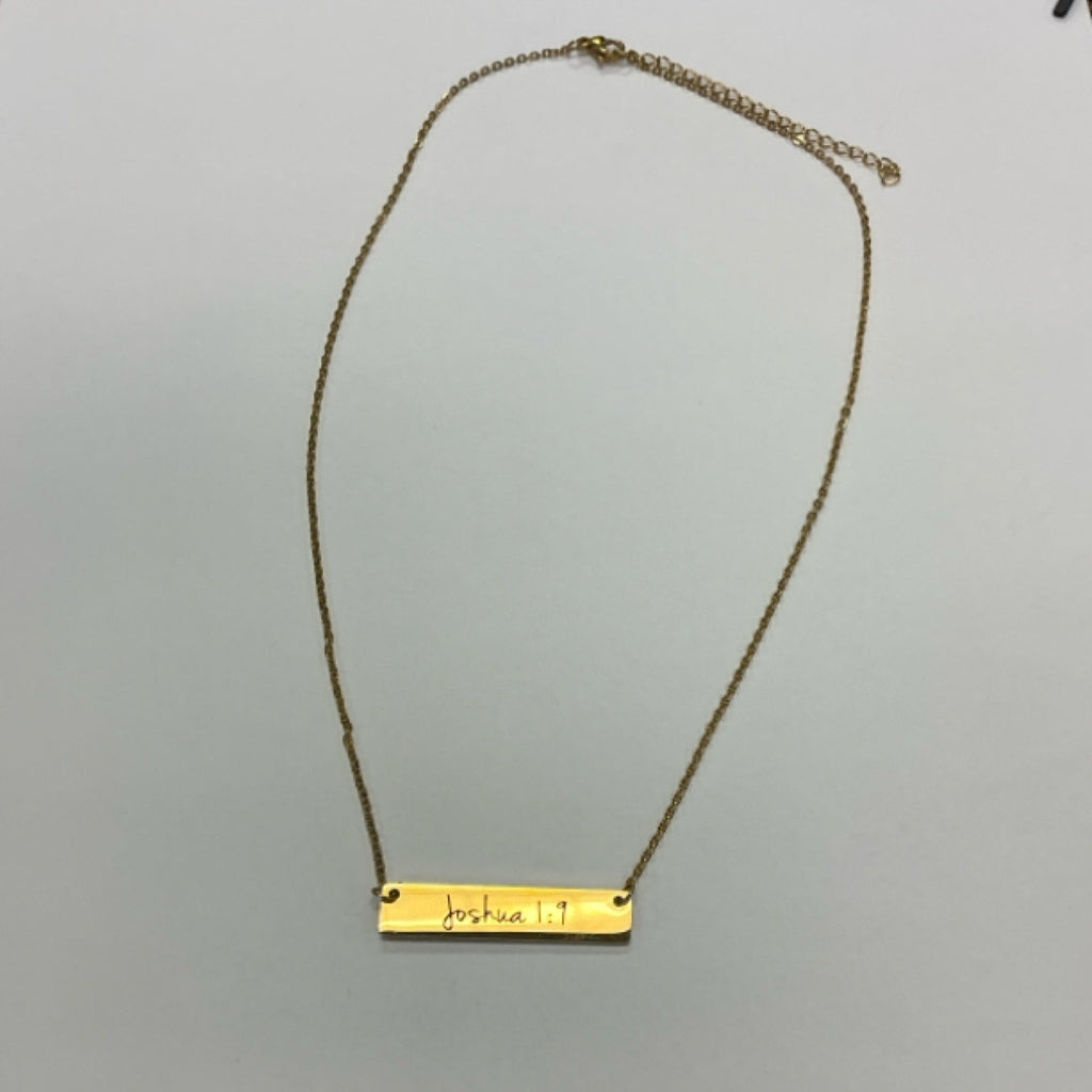 Necklace - Bible Verse - Gold