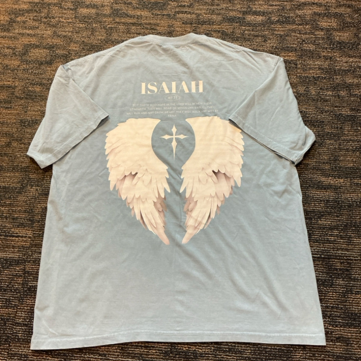 T-Shirt - Isaiah 40:31 - Blue