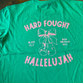 T-shirt - y2y boxing, hard fought - green