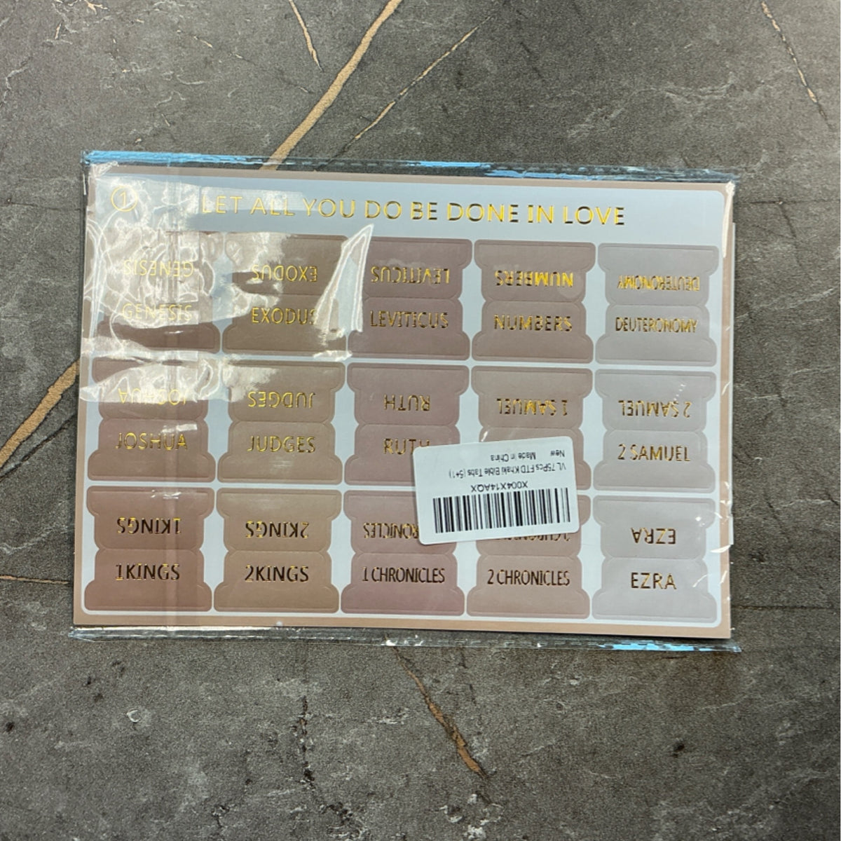 Bible tabs - Khaki and Gold