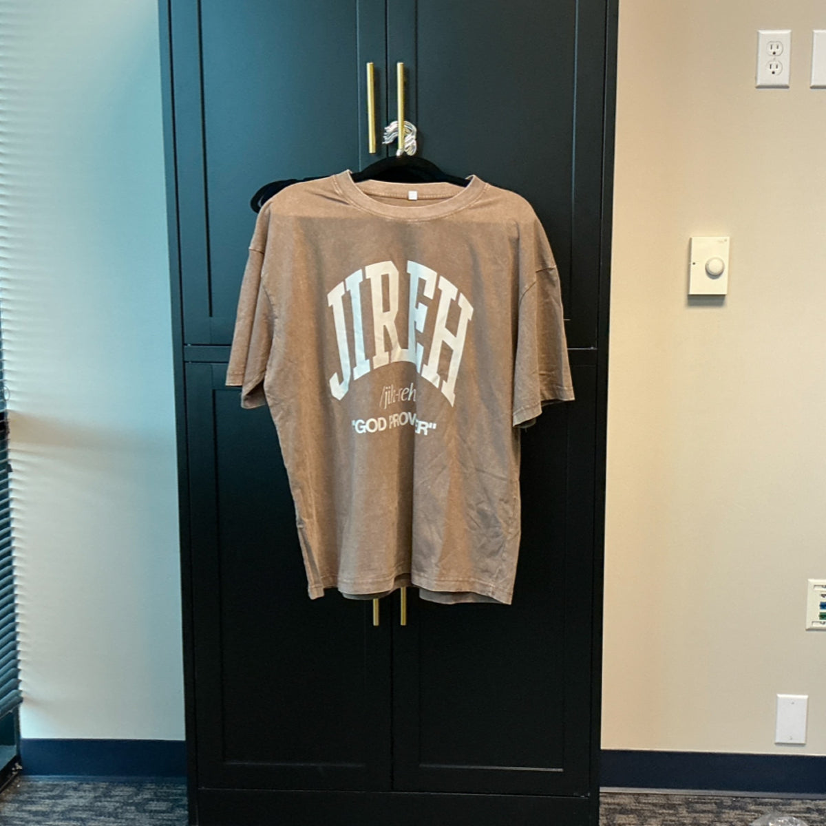 T-shirt - Jireh - Acid wash brown