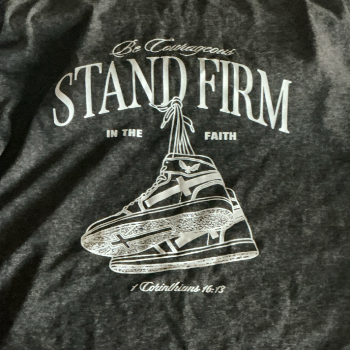 T-shirt grey stand firm
