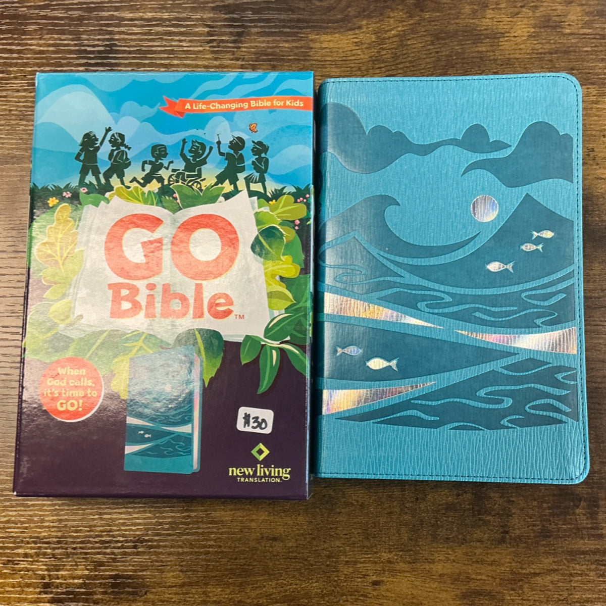 Bible - Hands-On Bible - Teal Ocean LeatherLike - NLT