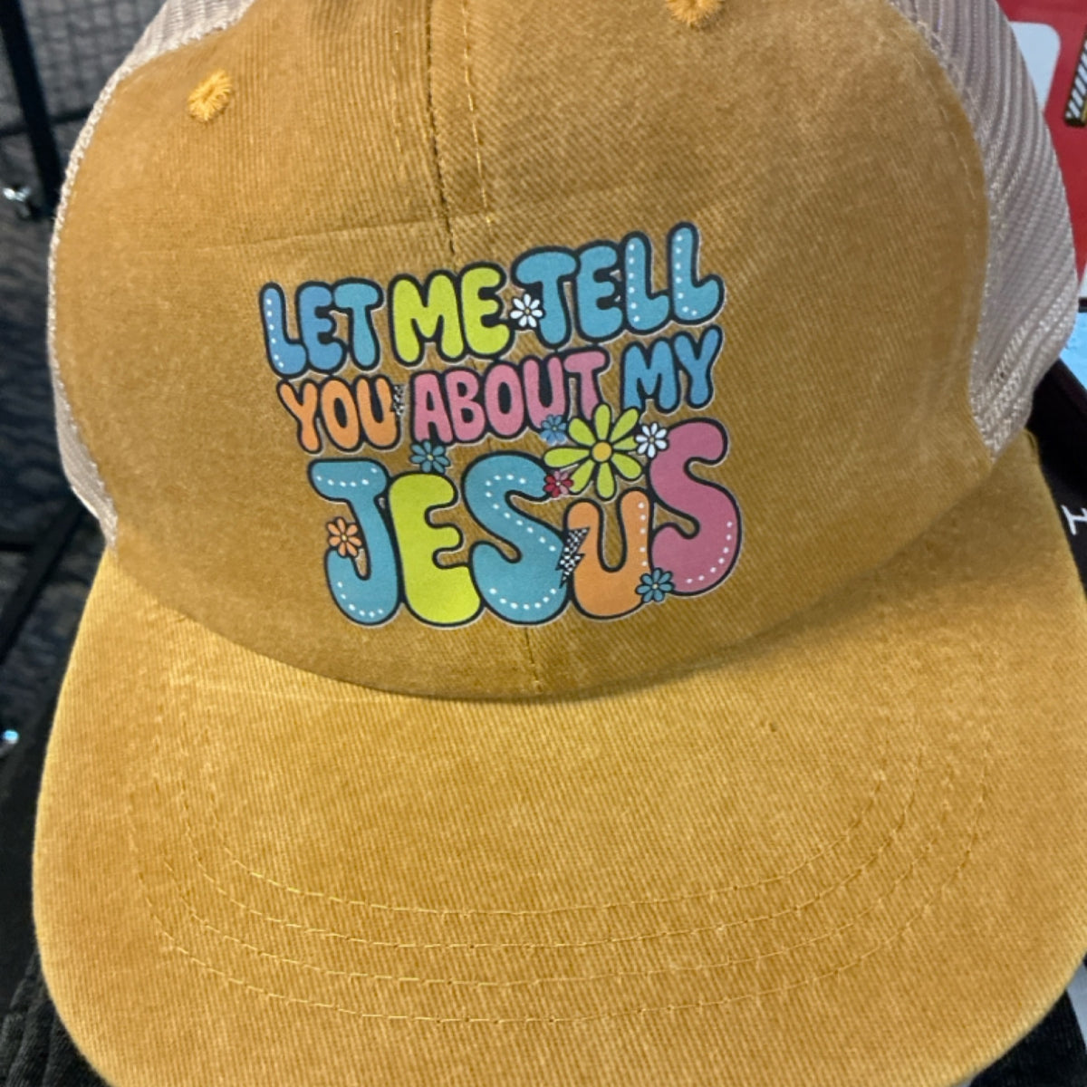 Trucker / baseball hat - Let me tell you about my Jesus
