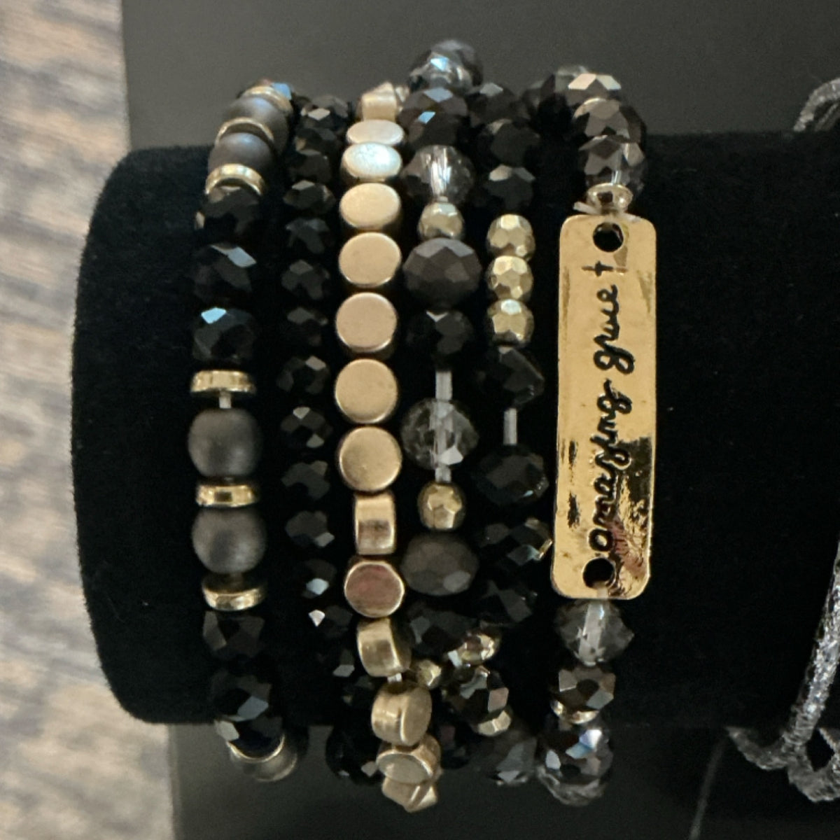 Bracelet beads - black - amazing Grace
