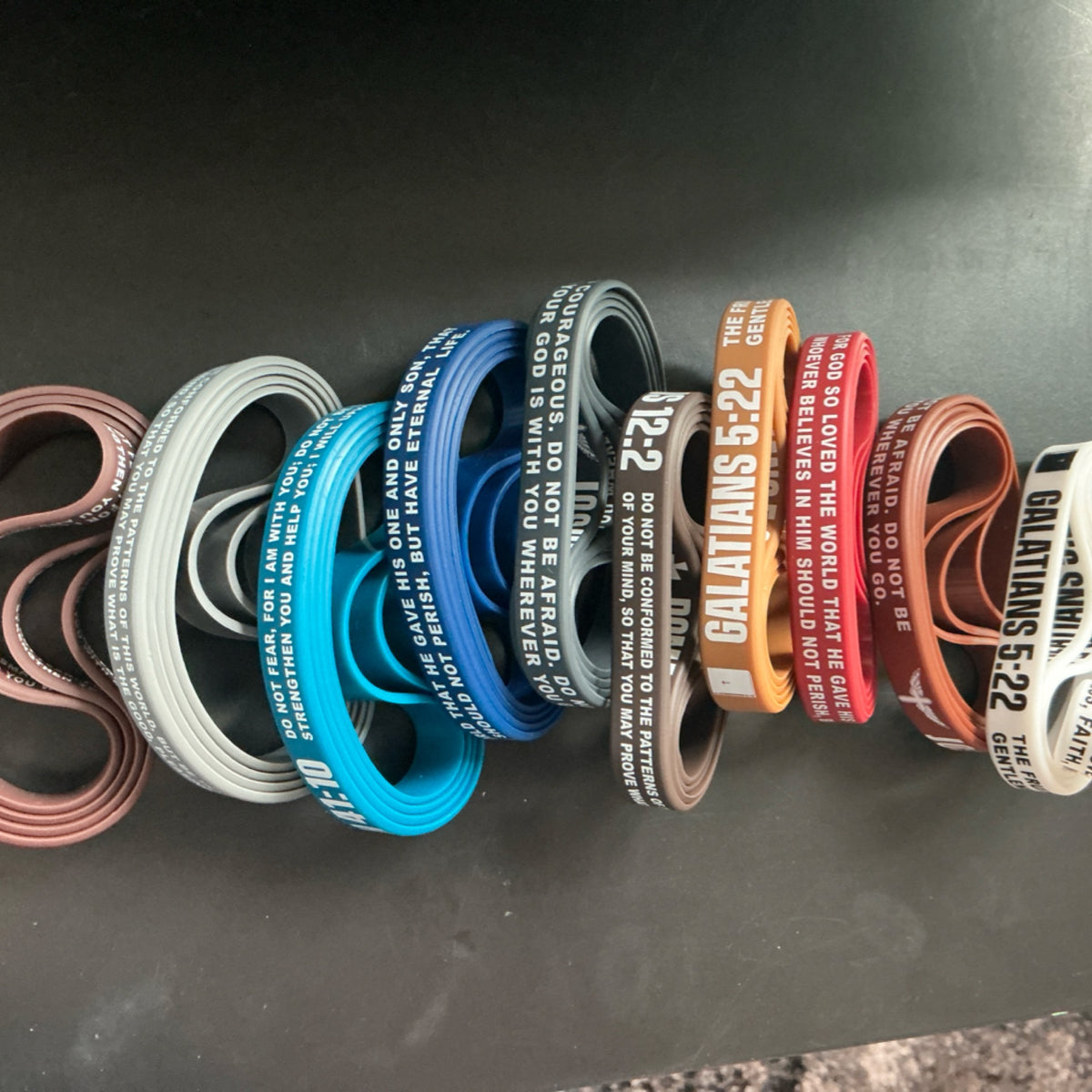 Bracelet - rubber with scriptures