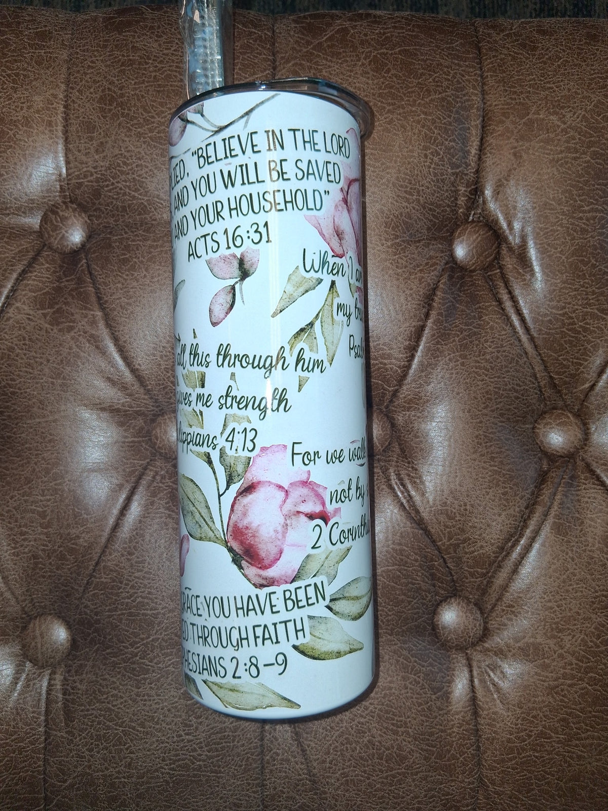 Pink Scriptures 20 oz Tumbler