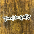 Car stickers, trust in God