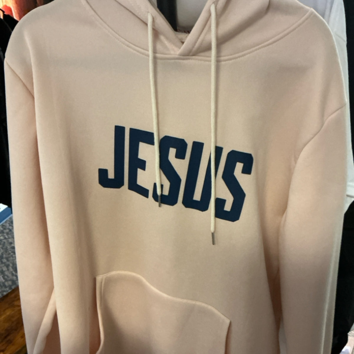 Hoodie - Jesus/John 14:6 - Cream