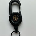 Retractable KEYCHAIN - lion - black