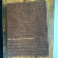 Note book - brown leather - for I know the plans I have for you
