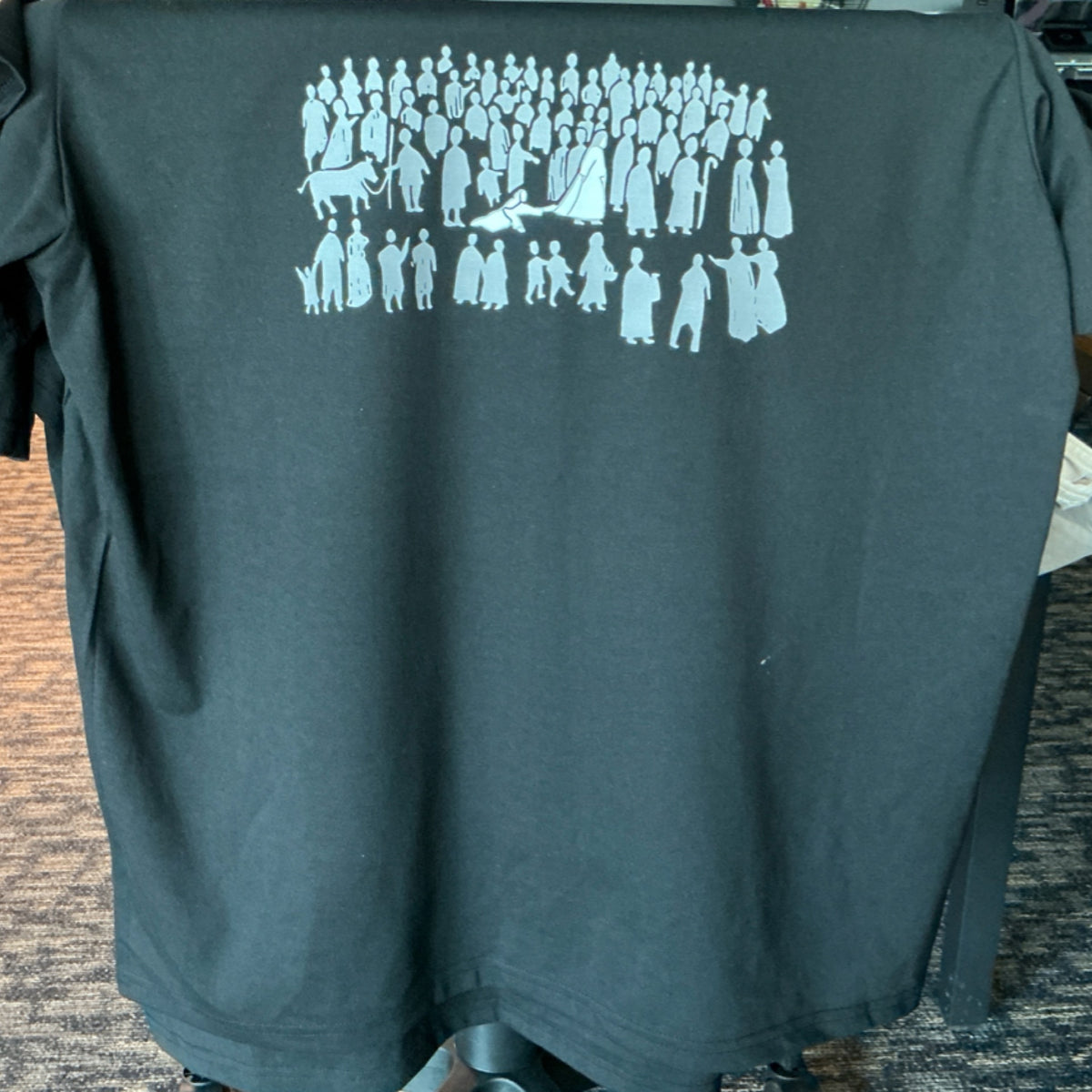 T-shirt - Woman with issues crowd - Black