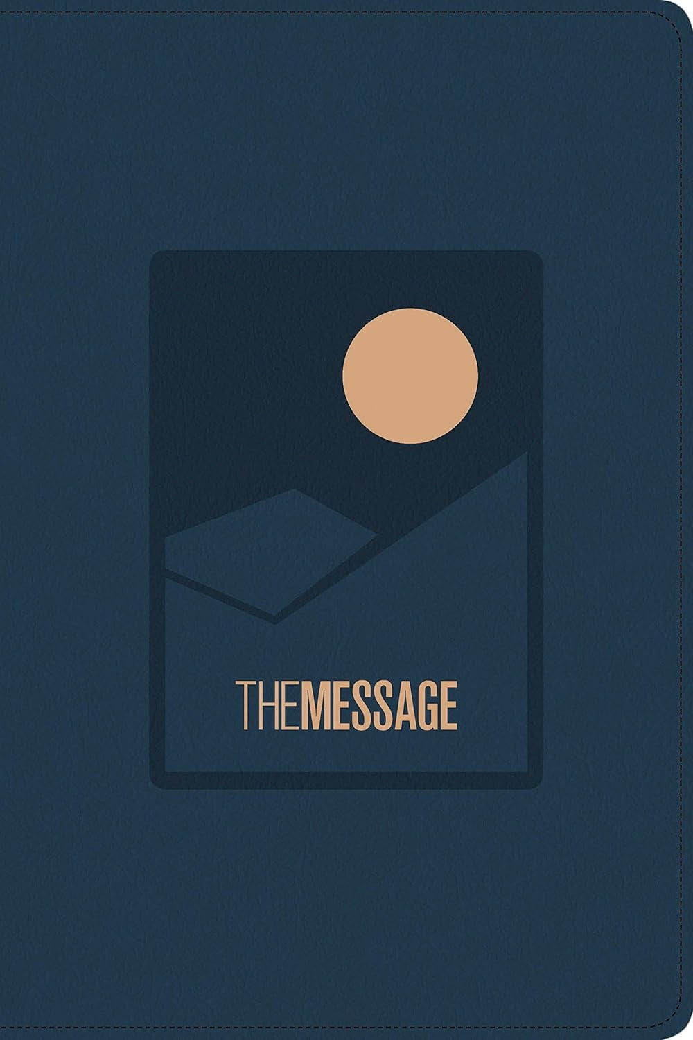 Bible - The Message Deluxe Gift Bible, Large Print (Leather-Look, Midnight Journey): The Bible in Contemporary Language