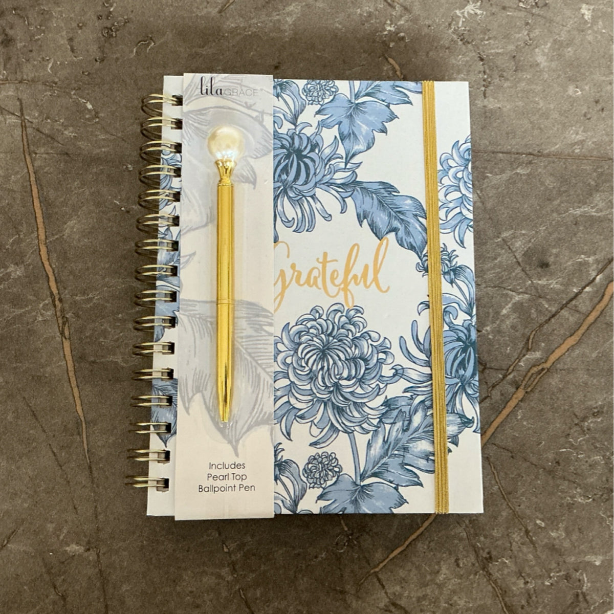 Note book and pen - Grateful
