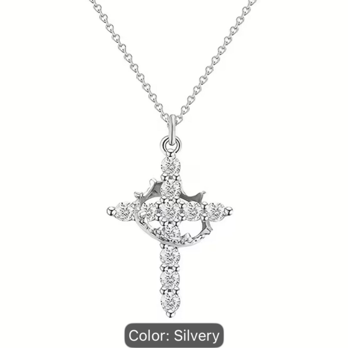 Cross Crown Necklace
