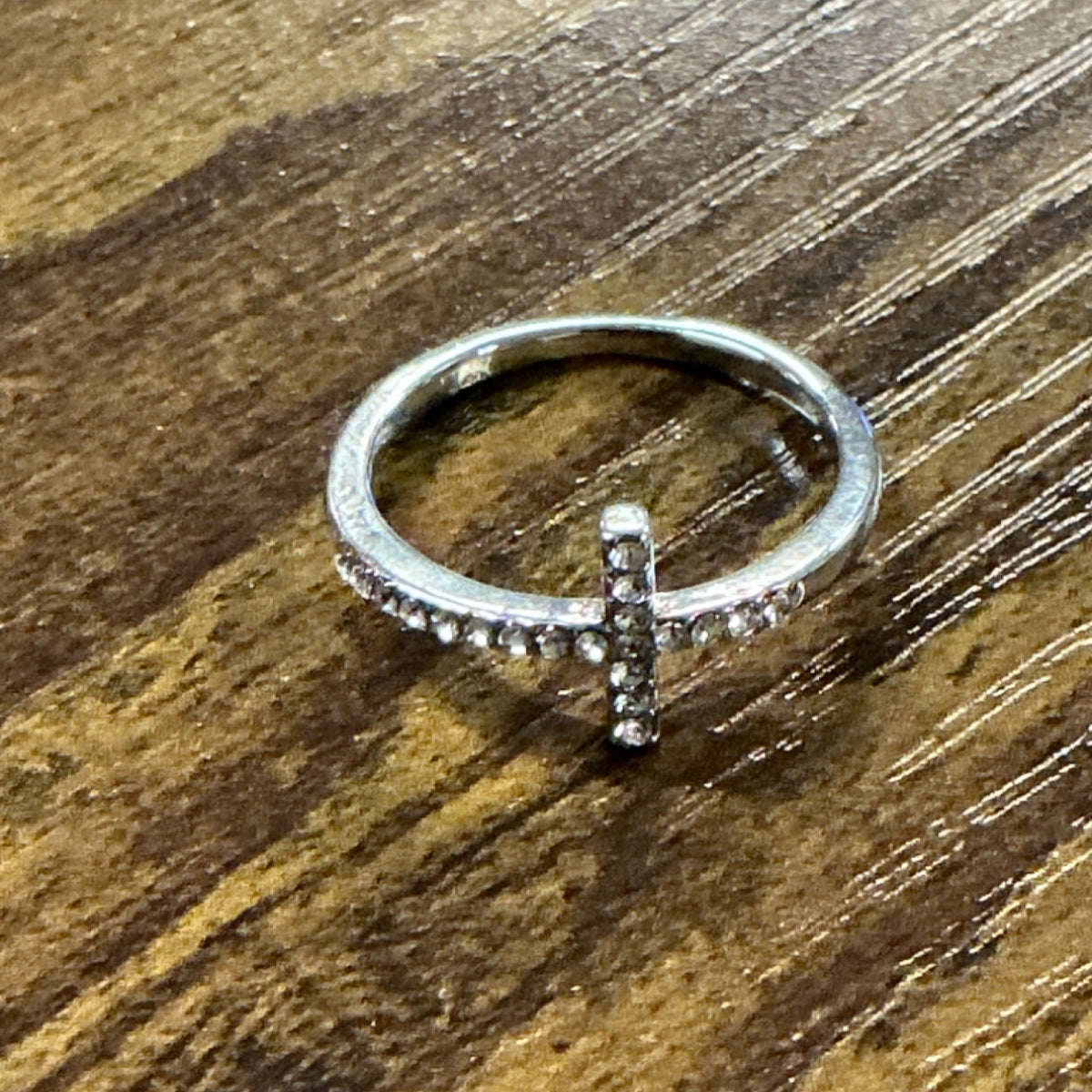 Ring - cross silver