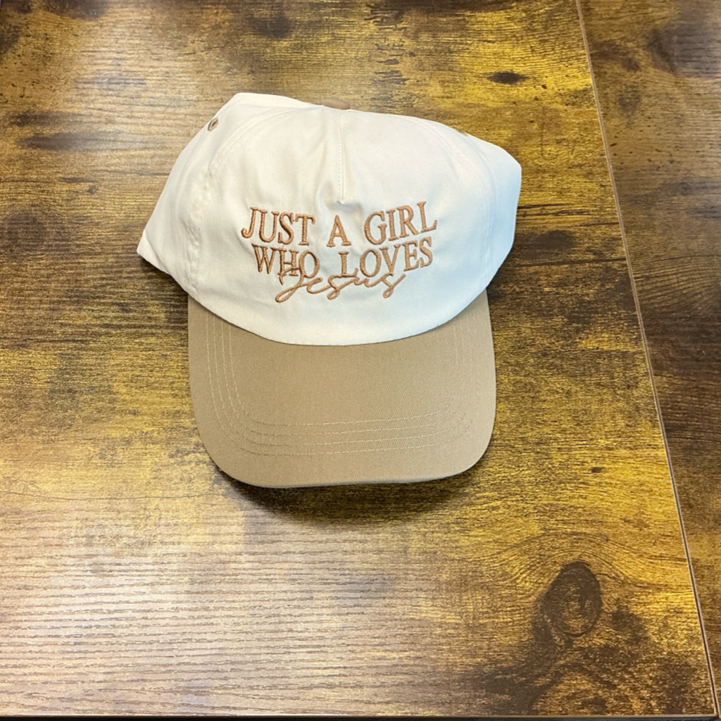 Trucker/Baseball Hat - Just a girl who loves Jesus
