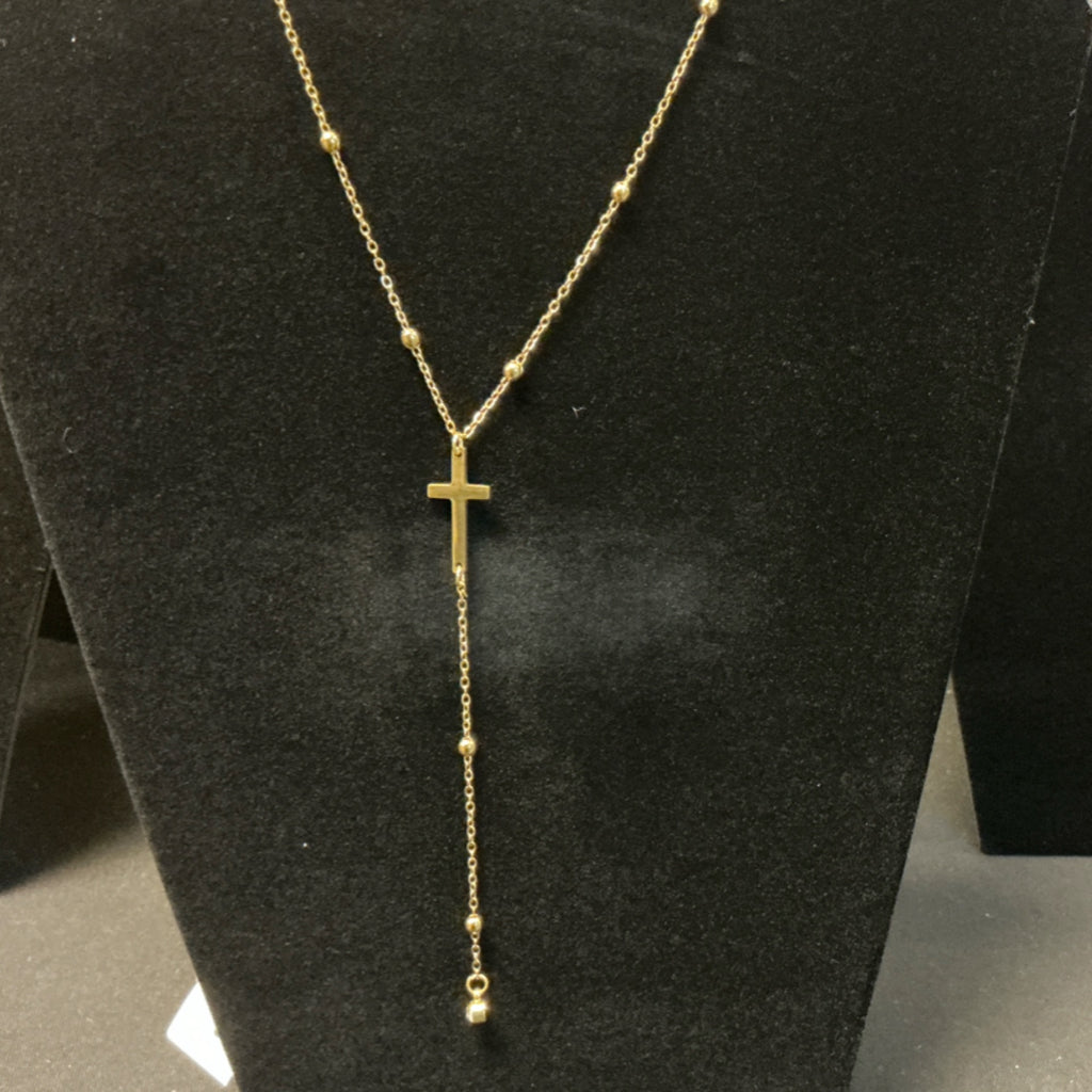 Cross Bead Necklace
