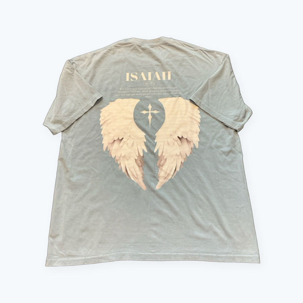 T-Shirt - Isaiah 40:31 - Blue