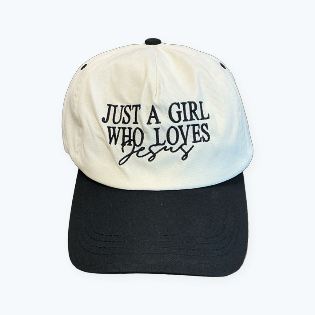 Trucker/Baseball Hat - Just a girl who loves Jesus