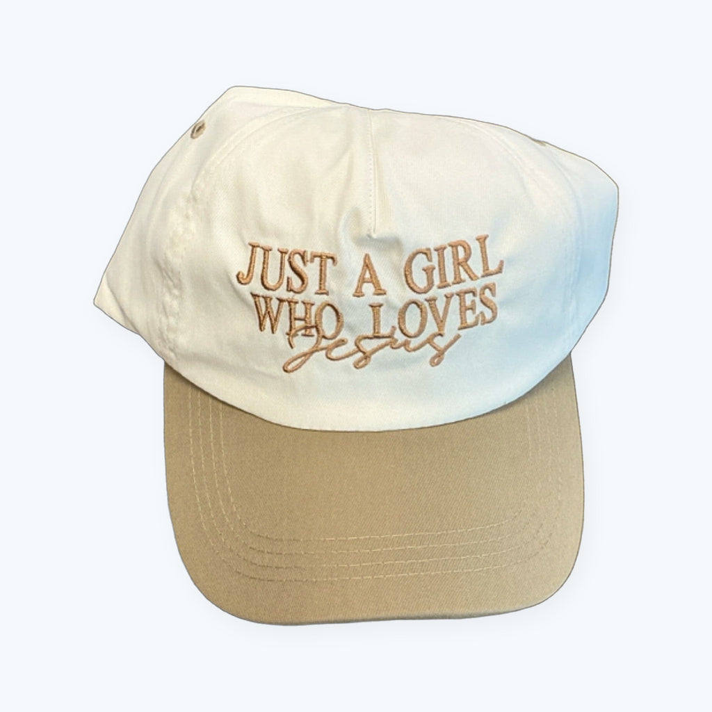 Trucker/Baseball Hat - Just a girl who loves Jesus