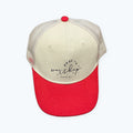 Trucker/Baseball Hat - Made to worship - Tan and red